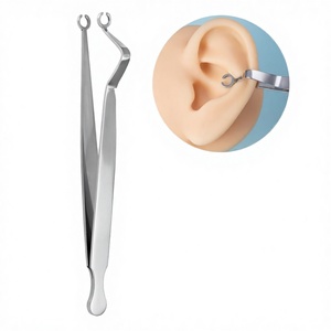 Pince manuelle de haute qualité en acier inoxydable de qualité médicale pour piercing du cartilage auriculaire - Product Image 3