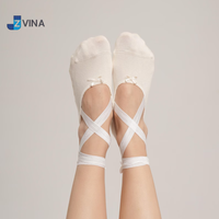 Chaussettes de maintien pour Pilates Reformer avec sangle à nœud décorative, personnalisées, haute qualité, en Spandex/Nylon, compression de la cheville Classe 2, ajustement parfait