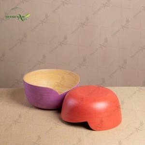 Tazón Profundo de Bambú, Tazón de Servir Elegante de Bambú Natural Hecho a Mano para una Cena Moderna - Product Image 2