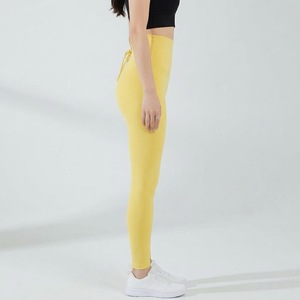 Leggings de sport taille haute pour femme, effet ventre plat, avec fermeture corset à crochets devant et dos en dentelle, pour fitness et yoga, séchage rapide - Product Image 3