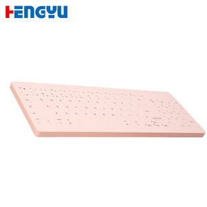 HengYu New 96-Key Silent Membrane Three-Mode Waterproof Wireless Portable <b>Keyboard</b> Type-C Interface No Backlight for All Pad - Product Image 4