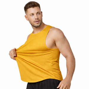 Débardeur de fitness pour hommes |   Débardeur de sport en polyester sans manches |   Entraînement sportif à séchage rapide |   Personnalisation OEM - Product Image 1