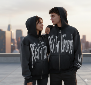 เสื้อฮู้ดดี้ปักลาย REXFIT SPORTS รุ่นสั่งทำพิเศษสำหรับผู้ชาย ทรงโอเวอร์ไซส์ สไตล์สตรีทแวร์ ปี 2026 พร้อมแพทช์ปักลาย สำหรับทุกเพศ - Product Image 4