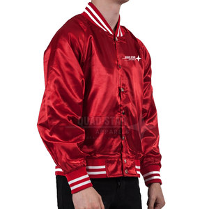 Veste d'hiver en satin respirant pour homme, marque privée, style Letterman, pour usage extérieur, confortable - Product Image 2