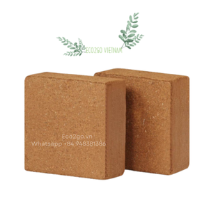 Bloc de fibres de coco, différentes tailles disponibles, extensible, haute capacité de drainage, bloc de copeaux de coco, approvisionnement en vrac, Eco2go Vietnam - Product Image 5