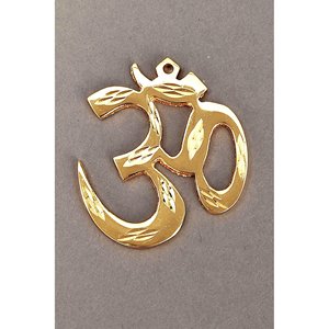 Fait à la main 2 \ "petite statue en laiton idole suspendue au mur Om article de cadeau unique fabriqué en inde - Product Image 1