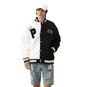 Proveedor Mayorista de Chaquetas de Moda con Servicio de Corte y Confección, MOQ Bajo, Bordado de Parches Personalizados, Chaqueta Universitaria, Chaqueta Bomber con Botones a Presión - Product Image 4