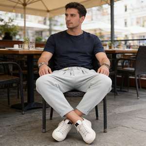 Nouveau modèle 2026 – Pantalon décontracté pour homme, anti-plis, doux, confortable, séchage rapide, 100 % coton, coupe ample, supportant l'OEM-ODM - Product Image 4