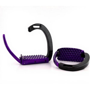 Étriers de sécurité en aluminium pour chevaux avec mécanisme de dégagement rapide, étriers d'équitation légers dotés de designs stables - Product Image 4