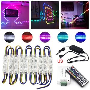 Modulo LED RGB 5050 Impermeabile per Insegne Luminose Verdi, Luci per Vetrine, Chip in Alluminio, 12V DC, 5W, IP66, 3000K - Product Image 2