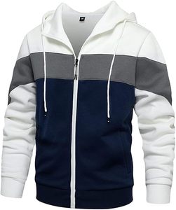Sweat-shirt à capuche pour adulte, rouge, blanc, noir, avec bordure contrastée, vêtements décontractés, toutes saisons, usage promotionnel - Product Image 3