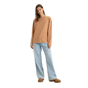 Camiseta de Lona de Manga Larga de Alta Calidad con Silueta Holgada, Tejido Suave Transpirable y de Secado Rápido para Uso Diario Informal - Product Image 2