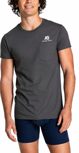 T-shirt décontracté pour homme AMY Brand 100% coton, manches courtes, uni, broderie sur le devant, respirant, coupe classique, logo personnalisé, vente en gros - Product Image 2