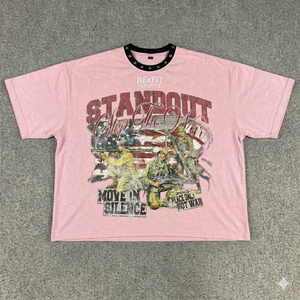 เสื้อยืดคอตตอนเปล่า REXFIT SPORTS OEM สำหรับสกรีนลายด้วยความร้อนหรือซิลค์สกรีน เสื้อยืดผู้ชายแบบสั่งทำ - Product Image 6