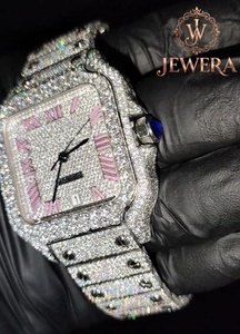 Excellent Quality Durable and Stylish Stainless Steel Silver Mossinate Diamond <b>Watch</b> Perfect <b>for</b> Any Formal or Casual Event - Product Image 2