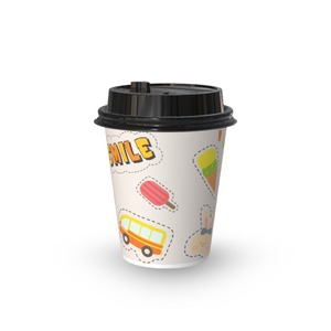 Gobelets en papier jetables de qualité supérieure, imprimés sur mesure, à paroi simple, enduits de PE, recyclables, de qualité alimentaire, 8/12/16/20/22 oz, pour boissons à emporter - Product Image 4