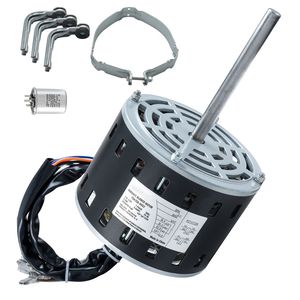 Motore per Ventilatore di Forno 1/3HP con 120V 4.4 Ampere 1075 RPM 4 Velocità Telaio 48 Lunghezza Albero 5.2 Pollici Capacità 5 µF/370V - Product Image 2