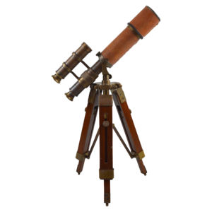 กล้องโทรทรรศน์ตกแต่งสไตล์ทะเล ดีไซน์โลหะแข็งแรง ตกแต่งสีสันสวยงาม พร้อมฐานไม้ สำหรับตกแต่งภายใน - Product Image 4