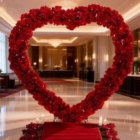 Stand Backdrop Gaya Romantis Bahan Aluminium Dapat Dilepas Portabel untuk Pesta Pernikahan Acara Dekorasi Sekolah Dapat Disesuaikan