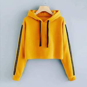 Hoodie court surdimensionné en molleton 100 % coton personnalisé pour femme, manches longues, respirant, idéal pour l'hiver - Product Image 3