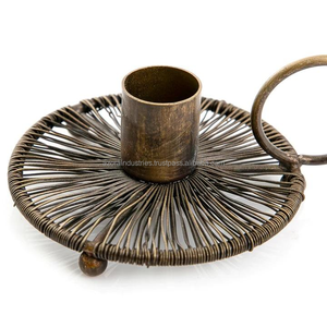 AK Laiton Vente à Chaud Décoratif De Luxe Fil Métallique Photophore Bougeoir Décoration de La Maison Salon - Product Image 5