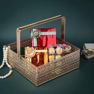 Panier de rangement en fil métallique grande capacité avec poignées pour placard, salle de bain, bureau - Product Image 3