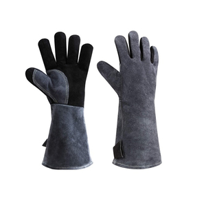Premium Leather Welding <b>Gloves</b> Heat Resistant Safety <b>Gloves</b> for Professional Welding Work for sale - Product Image 1