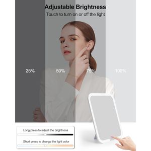 Bolsa de Maquillaje con Espejo LED, Organizador de Cosméticos de Viaje Grande para Mujeres y Maquilladores, Portátil, de PU - Product Image 3