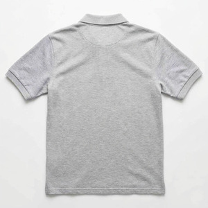 Men's Customizable Lightweight <b>Grey</b> for <b>Shirt</b> 180g Polyester Cotton Blend Breathable Short-Sleeve Casual Solid Collared <b>Shirt</b> - Product Image 4