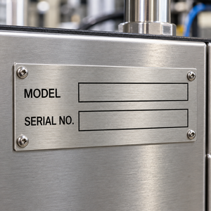 Placa de Identificación de Aluminio Grabada, Etiqueta Metálica Personalizada para Maquinaria y Equipos, Logotipo de Identificación, Proveedor OEM - Product Image 3