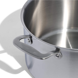 Ensemble de casseroles en acier inoxydable de conception coréenne durable avec couvercles, 16 pièces, casseroles/poêles, poêle à frire, casserole, compatible lave-vaisselle, compatible four, 3 couches - Product Image 5