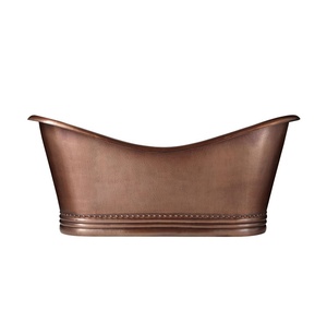 อ่างอาบน้ำทำจากทองแดงงานหัตถกรรมสไตล์ญี่ปุ่นคุณภาพสูงอ่างอาบน้ำโลหะแบบเรียบหรูหราขายส่งจากผู้ผลิตที่เชื่อถือได้ - Product Image 2