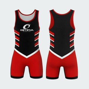 High Quality Customized Men's Wrestling <b>Singlets</b> Professional <b>Weightlifting</b> <b>Singlets</b> Factory Wholesale for Sports Entertainment - Product Image 2