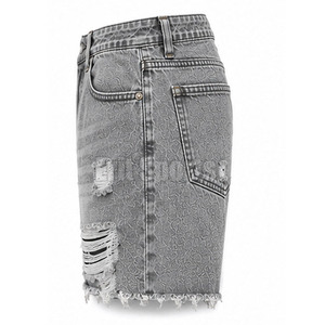 100% Cotton Made <b>Men</b> Casual Mid Drawstring Knitted Distress <b>Shorts</b> Pakistan Manufacture High Quality Best Selling <b>Lightweight</b> - Product Image 3