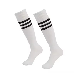 Baseball Cotton Knitted Socks Anti <b>Slip</b> Breathable Snag Resistance Knee High Custom Logo Design Cycling Active Wear Socks - Product Image 1