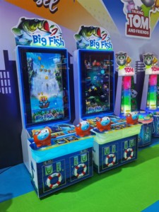 2 người chơi đổi thưởng Trung tâ<span class=keywords><strong>m</strong></span> trò chơi video giải trí bắt cá Kiddie Arcade <span class=keywords><strong>M</strong></span>áy bán hàng tự động với vé cho trẻ em - Product Image 4
