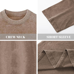 T-shirt d'été pour homme, délavé à l'acide, vente en gros, logo de marque personnalisé, 100% coton, vierge, de luxe, t-shirts homme à épaules tombantes personnalisés - Product Image 5
