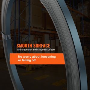 Nastro in Acciaio Resistente 330 Lunghezza X 1/2 Pollici Larghezza X 0,016 Pollici Spessore, Rotolo con Resistenza alla Rottura di 1100 Libbre per Imballaggio Pallet - Product Image 6