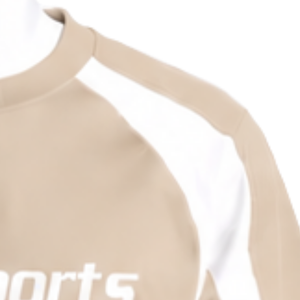 Sudadera Beige con Cuello Redondo y Paneles para Hombre, Manga Larga, Estilo Deportivo, Contraste, Informal, para Entrenamiento, Ropa Deportiva, Venta al por Mayor Personalizada - Product Image 5