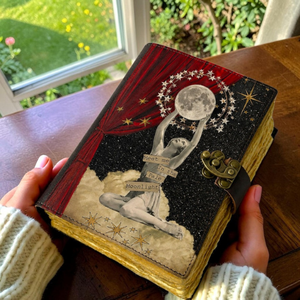 Diario Personalizado Grimoire de Luz Lunar, Libro de Sombras, Cuaderno de Cuero, Libro de Hechizos Celestiales, Diario de Escritura, Regalo - Product Image 2