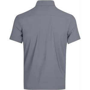 Polo de golf pour homme en coton et polyester 100% avec logo brodé et imprimé personnalisé en gros - Product Image 6