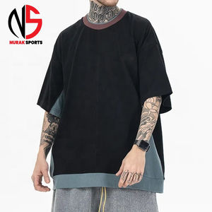 Camisetas Vintage de Alta Calidad para Hombre, Estilo Hip Hop, Cuello Redondo, Corte Holgado, 100% Algodón, Camisetas Lisas para Hombre, Estampadas, 2026 - Product Image 1