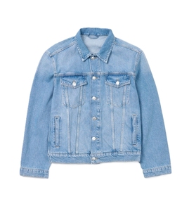 Veste en jean à manches longues pour homme, grande taille, coton respirant de haute qualité, vêtement d'extérieur décontracté pour l'hiver, logo personnalisé - Product Image 3