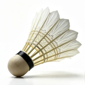 Volants de badminton standard en plumes d'oie, tête en liège PU, durables, 3 couches, pour l'entraînement des joueurs de club - Product Image 1