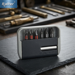 7Pcs 25mm Phillips Pozidriv S2 Steel Forged <b>Screwdriver</b> Bit Set Black Oxide Finish with Holder Taiwan Quality - Product Image 3