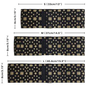 Banda de Ejercicio de Nailon Negra con Patrón de Estrellas Doradas, Banda de Resistencia Cómoda para Adultos - Product Image 2