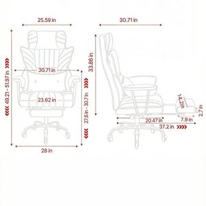 Sedia da Ufficio Contemporanea e Confortevole, Regolabile con Funzione Massaggio, in Alluminio e Rete per Dirigenti - Product Image 3