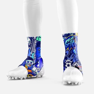 Custom Adult Kid American Football Training Equipment Football Cleat Cover Spats Customizable Spats for Kid Sports Cleat Covers - Product Image 1