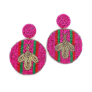 Pendientes bordados a mano con cuentas para mujer, pendientes para fiesta de MD HANDICRAFTS - Product Image 6