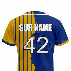 Custom <b>Baseball</b> Jersey Set Four-Way Stretch Moisture-Wicking Sublimated Breathable Polyester Summer Team Wear Fast Shipping Low - Product Image 5